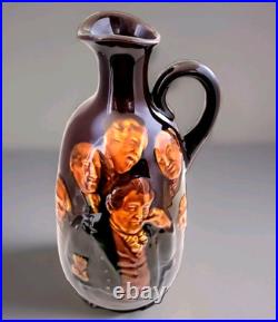 Royal Doulton Kingsware Memories Dewar's Whiskey Flask Decanter Bottle Jug 1906