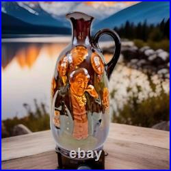 Royal Doulton Kingsware Memories Dewar's Whiskey Flask Decanter Bottle Jug 1906