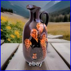 Royal Doulton Kingsware Memories Dewar's Whiskey Flask Decanter Bottle Jug 1906