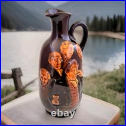 Royal Doulton Kingsware Memories Dewar's Whiskey Flask Decanter Bottle Jug 1906