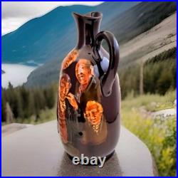 Royal Doulton Kingsware Memories Dewar's Whiskey Flask Decanter Bottle Jug 1906