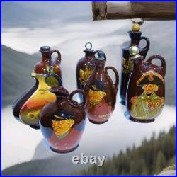 Royal Doulton Kingsware Memories Dewar's Whiskey Flask Decanter Bottle Jug 1906