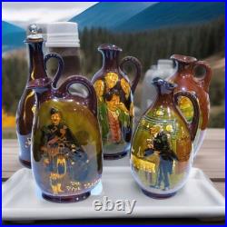 Royal Doulton Kingsware Memories Dewar's Whiskey Flask Decanter Bottle Jug 1906