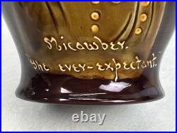 Royal Doulton Kingsware Mr. Micawber The Ever-Expectant Jug Dewar's Whiskey
