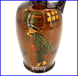 Royal Doulton Kingsware Mr. Pickwick Whiskey Flask Decanter Bottle Jug 1915