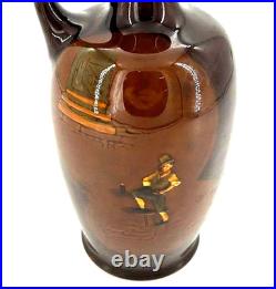 Royal Doulton Kingsware Mr. Pickwick Whiskey Flask Decanter Bottle Jug 1915