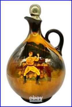 Royal Doulton Kingsware Mr. Pickwick Whiskey Flask Decanter Bottle Jug 1915