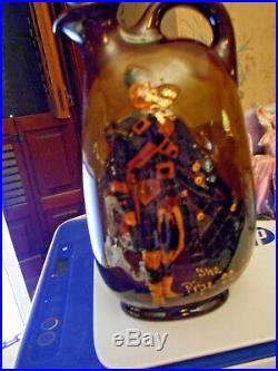 Royal Doulton Kingsware The Pipe Major Dewar's Whisky Jug Bottle 1910 Rare Art