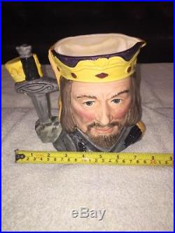Royal Doulton LARGE Character Jug King Arthur & Guinevere D6836 Limited Edition