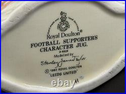 Royal Doulton LEEDS UNITED Football Supporters 4.875 Character Jug D6928, 1992