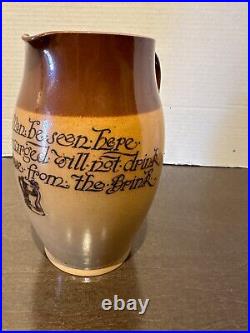 Royal Doulton Lambeth Antique Motto Pitcher Jug 8600 Excellent Condition