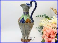 Royal Doulton Lambeth Art Nouveau Stoneware Jug / Vase / Ewer c. 1902-1922
