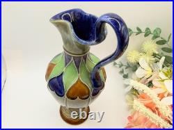 Royal Doulton Lambeth Art Nouveau Stoneware Jug / Vase / Ewer c. 1902-1922