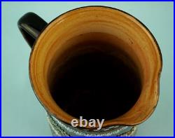 Royal Doulton Lambeth English Majolica ceramic Jug vase pitcher Bas-relief 1800