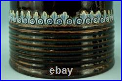 Royal Doulton Lambeth English Majolica ceramic Jug vase pitcher Bas-relief 1800