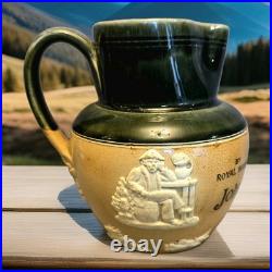 Royal Doulton Lambeth John Dewar & Sons Stoneware Pint Size Whisky Water Jug Royal Doulton Lambeth John Dewar & Sons Stoneware Pint Size Whisky Water Jug