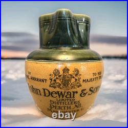 Royal Doulton Lambeth John Dewar & Sons Stoneware Pint Size Whisky Water Jug