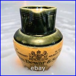 Royal Doulton Lambeth John Dewar & Sons Stoneware Pint Size Whisky Water Jug