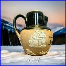 Royal Doulton Lambeth John Dewar & Sons Stoneware Pint Size Whisky Water Jug