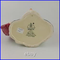 Royal Doulton Large Character Jug D7117 Merlin 6666 RD