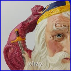 Royal Doulton Large Character Jug D7117 Merlin 6666 RD