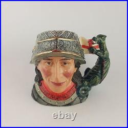 Royal Doulton Large Character Jug D7129 St George 7502 RD