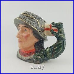Royal Doulton Large Character Jug D7129 St George Lawleys with CoA 8015 RD