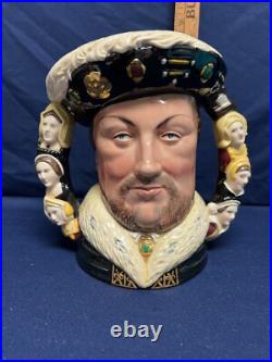 Royal Doulton Large Character Jug Henry VIII with Wives on Handles