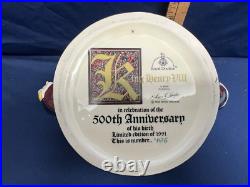 Royal Doulton Large Character Jug Henry VIII with Wives on Handles