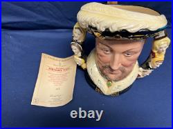 Royal Doulton Large Character Jug Henry VIII with Wives on Handles
