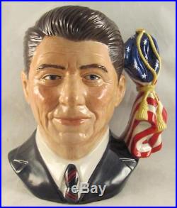 Royal Doulton Large Character Jug Ronald Reagan D6718 #22 / 2000 Low Number