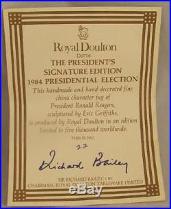 Royal Doulton Large Character Jug Ronald Reagan D6718 #22 / 2000 Low Number