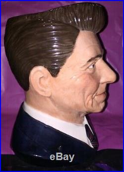 Royal Doulton Large Character Jug Ronald Reagan, President's Signature Edition
