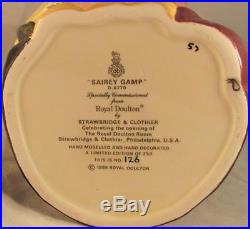 Royal Doulton Large Character Jug Sairey Gamp Colourway D6770 Ltd Ed 126/250 COA