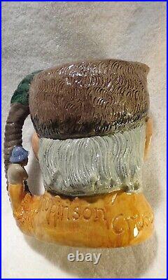 Royal Doulton Large Character Toby Jug Robinson Crusoe D6532 Footprint Version