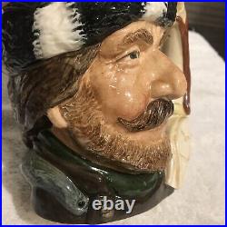 Royal Doulton Large Character Toby Jug The Trapper D6609 Rare Canadian Centenial
