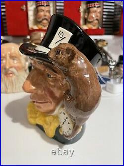 Royal Doulton Large Mad Hatter Higbee Character Jug With Certificate