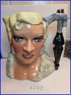 Royal Doulton Large'Mae West' Character Jug c. 1982 7