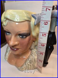 Royal Doulton Large'Mae West' Character Jug c. 1982 7