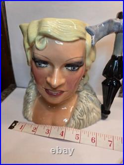 Royal Doulton Large'Mae West' Character Jug c. 1982 7