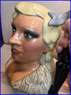 Royal Doulton Large'Mae West' Character Jug c. 1982 7