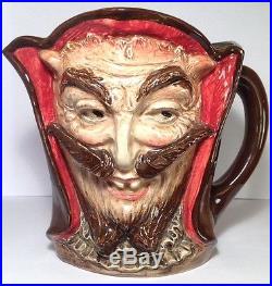 Royal Doulton Large Mephistopheles With A Verse Character Jug Very Rare D5757