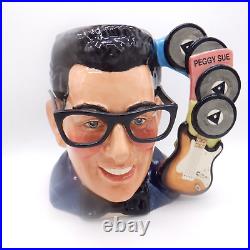 Royal Doulton Large Toby Jug Buddy Holly D 7100 Signed Michael Doulton