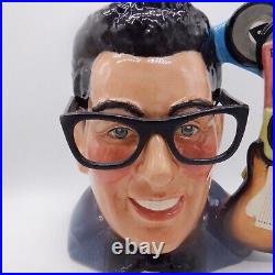 Royal Doulton Large Toby Jug Buddy Holly D 7100 Signed Michael Doulton