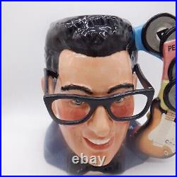 Royal Doulton Large Toby Jug Buddy Holly D 7100 Signed Michael Doulton