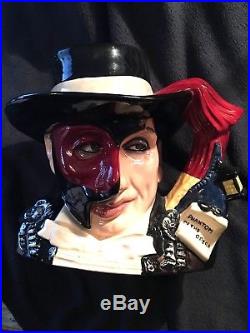 Royal Doulton Large Toby Jug -Phantom of the Opera D7017 HAND SIGNED BY ARTIST