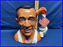 Royal Doulton Large Toby Mug Jesse Owens Olympic Champion 1996 D7019 with COA