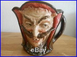 Royal Doulton Large Two Faced Mephistopheles Character Jug Letter A to base
