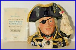 Royal Doulton Large Vice Admiral Lord Nelson Toby Mug Jug D6932 1993 MINT