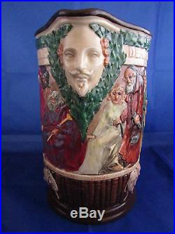 Royal Doulton Large WILLIAM SHAKESPEARE JUG issued 1933 Ltd Ed 1000 Excellent